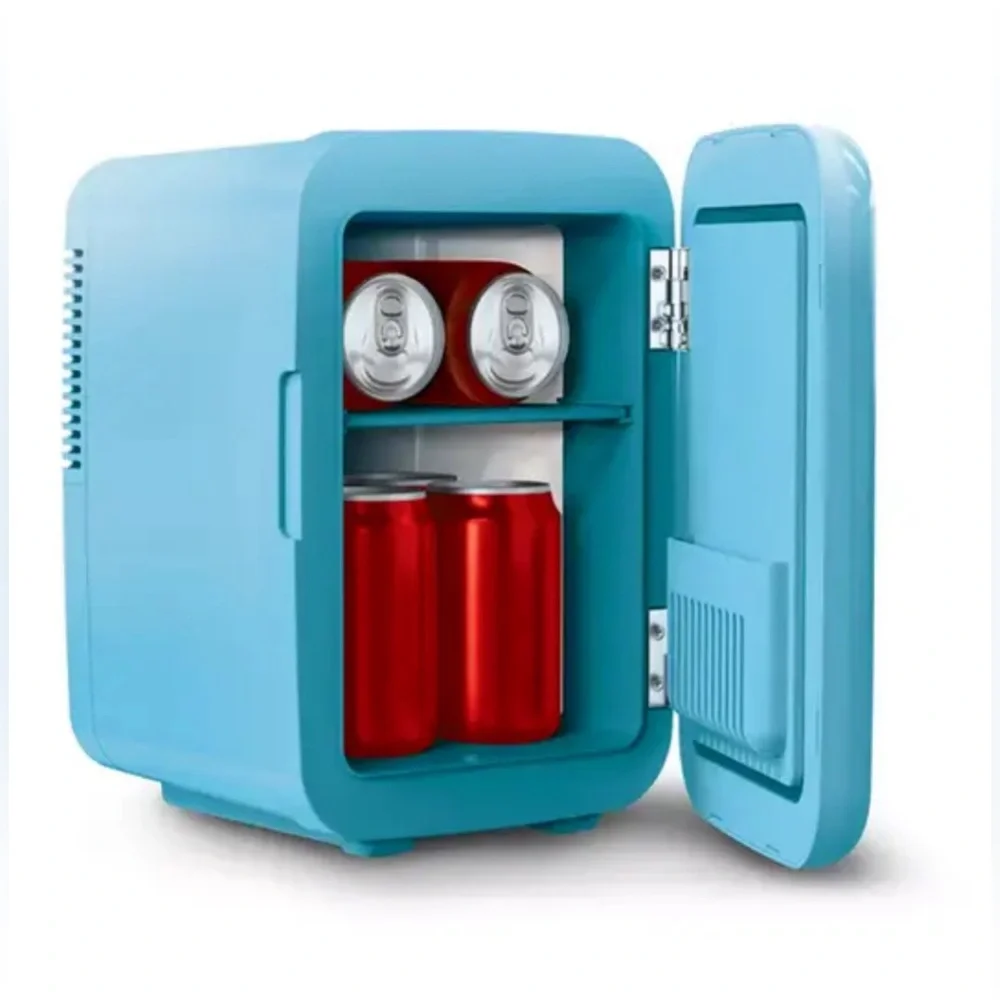 ARTSOUND Vintage-Like Mini 6 Can Fridge with Built In Wireless Speaker Blue